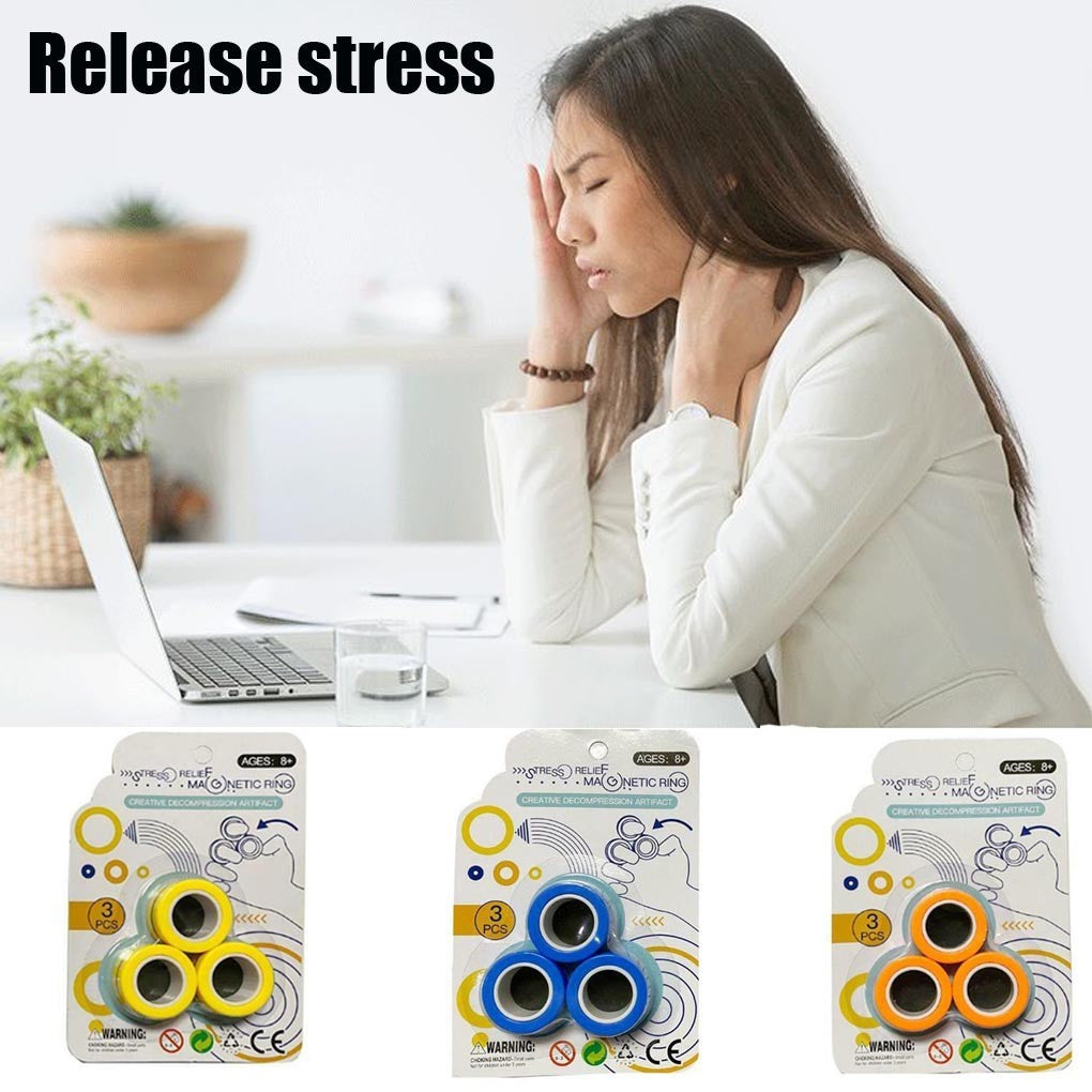 FinGears Magnetic Rings Fidget Toy Anti-stress Toy